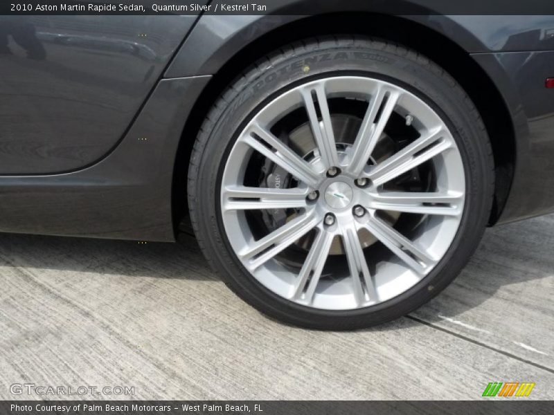 Quantum Silver / Kestrel Tan 2010 Aston Martin Rapide Sedan