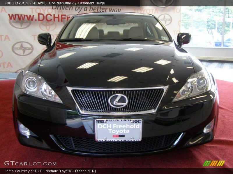 Obsidian Black / Cashmere Beige 2008 Lexus IS 250 AWD
