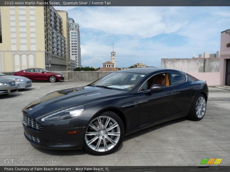 Quantum Silver / Kestrel Tan 2010 Aston Martin Rapide Sedan