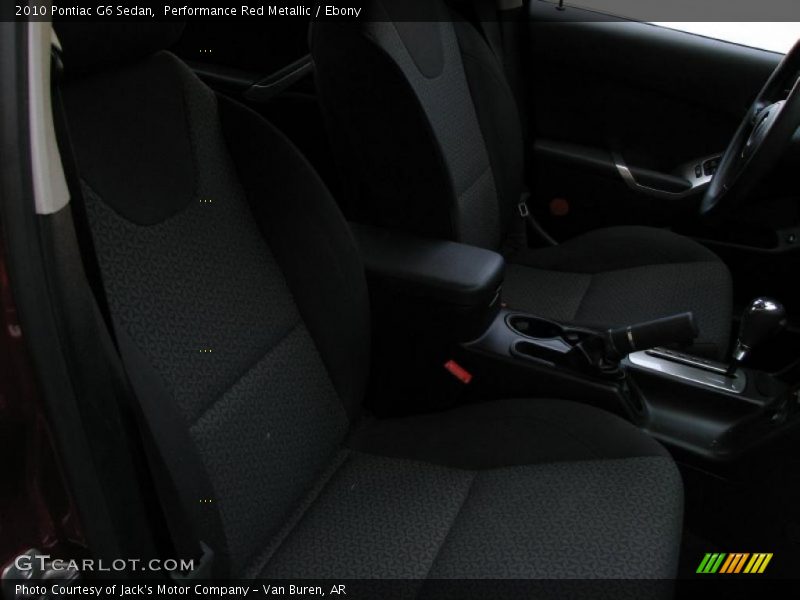Performance Red Metallic / Ebony 2010 Pontiac G6 Sedan