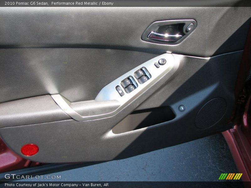 Performance Red Metallic / Ebony 2010 Pontiac G6 Sedan