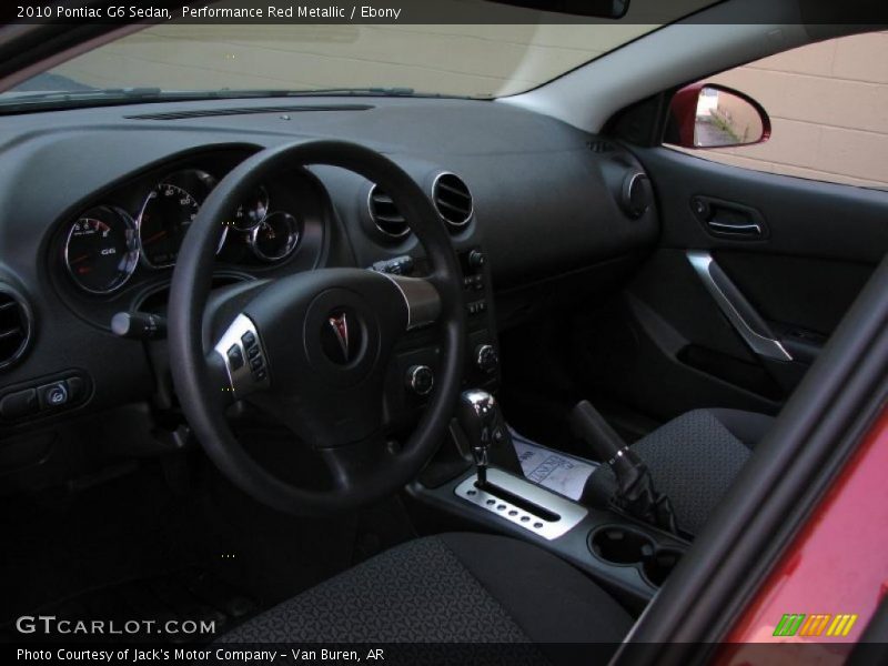 Performance Red Metallic / Ebony 2010 Pontiac G6 Sedan