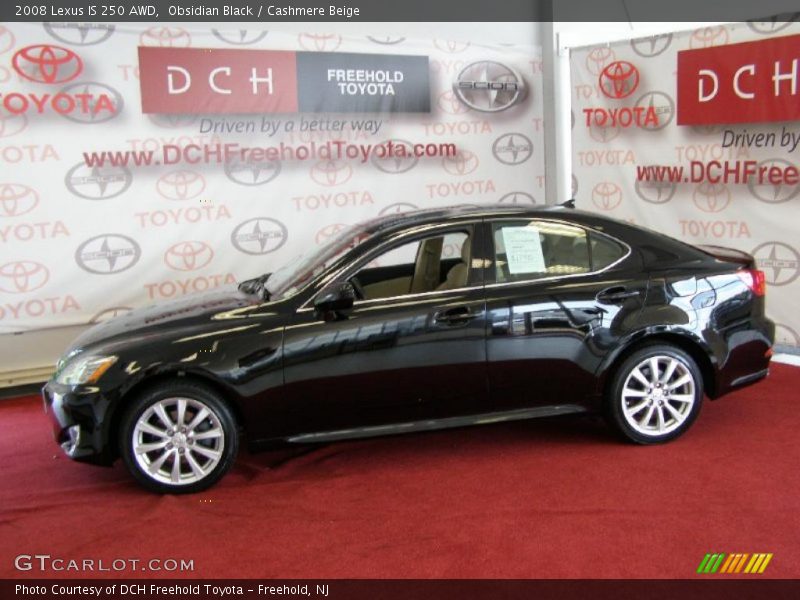 Obsidian Black / Cashmere Beige 2008 Lexus IS 250 AWD