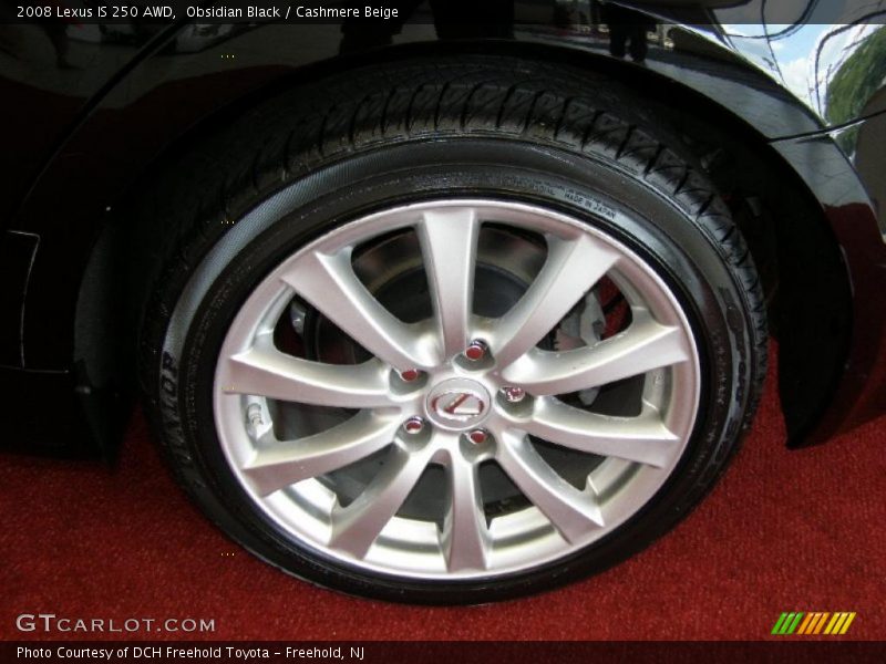 Obsidian Black / Cashmere Beige 2008 Lexus IS 250 AWD