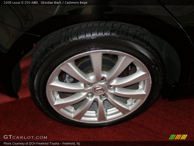 Obsidian Black / Cashmere Beige 2008 Lexus IS 250 AWD
