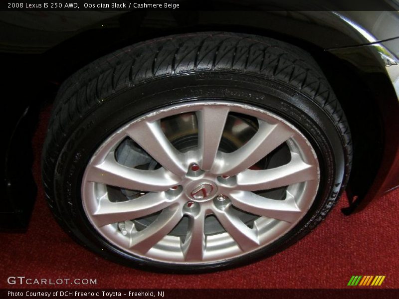 Obsidian Black / Cashmere Beige 2008 Lexus IS 250 AWD