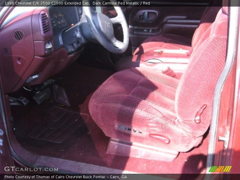 Dark Carmine Red Metallic / Red 1998 Chevrolet C/K 2500 C2500 Extended Cab