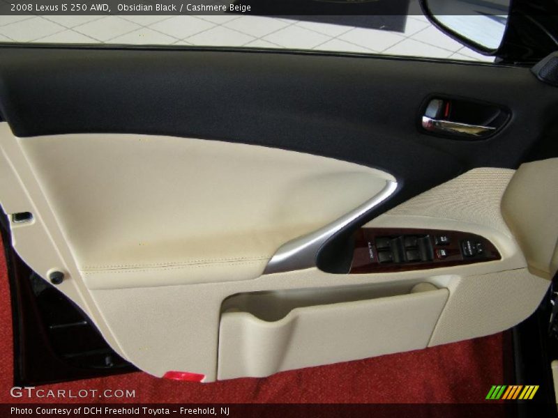 Obsidian Black / Cashmere Beige 2008 Lexus IS 250 AWD