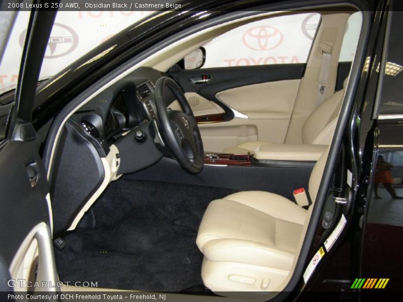 Obsidian Black / Cashmere Beige 2008 Lexus IS 250 AWD
