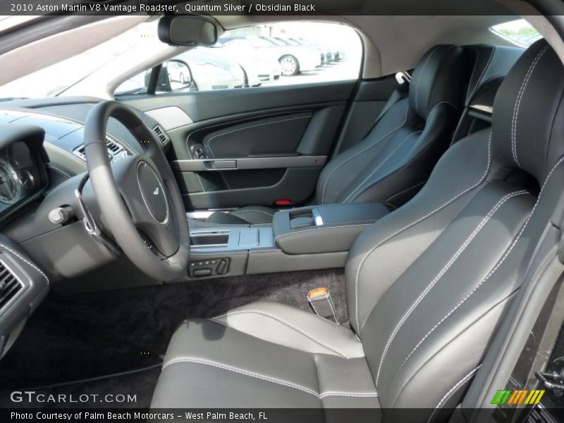 Quantum Silver / Obsidian Black 2010 Aston Martin V8 Vantage Roadster