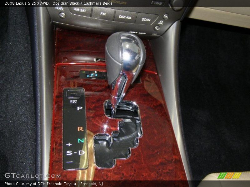 Obsidian Black / Cashmere Beige 2008 Lexus IS 250 AWD