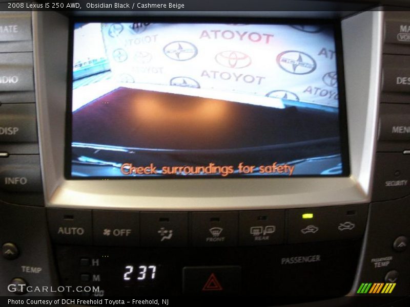 Obsidian Black / Cashmere Beige 2008 Lexus IS 250 AWD