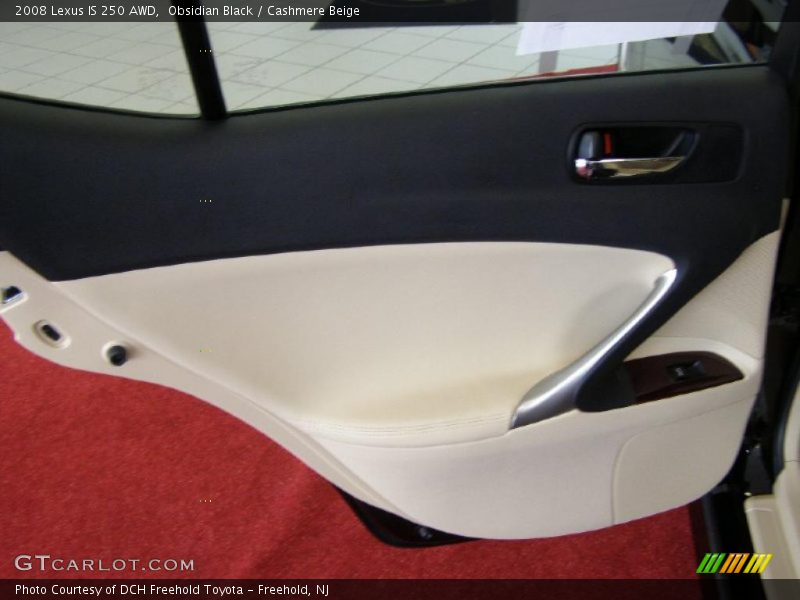 Obsidian Black / Cashmere Beige 2008 Lexus IS 250 AWD