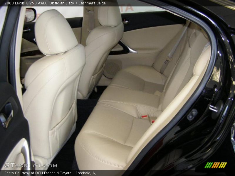 Obsidian Black / Cashmere Beige 2008 Lexus IS 250 AWD