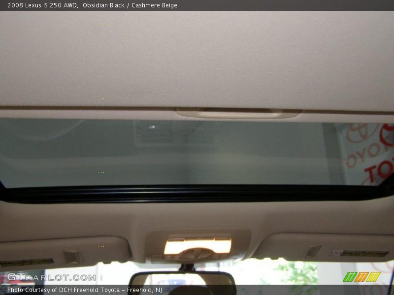 Obsidian Black / Cashmere Beige 2008 Lexus IS 250 AWD