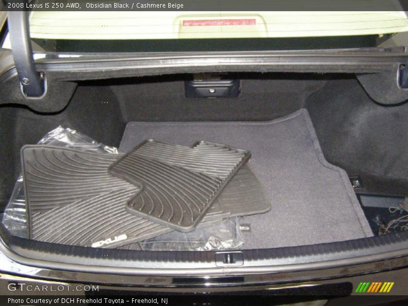 Obsidian Black / Cashmere Beige 2008 Lexus IS 250 AWD