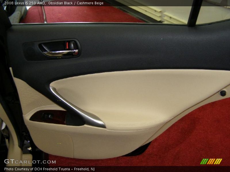 Obsidian Black / Cashmere Beige 2008 Lexus IS 250 AWD