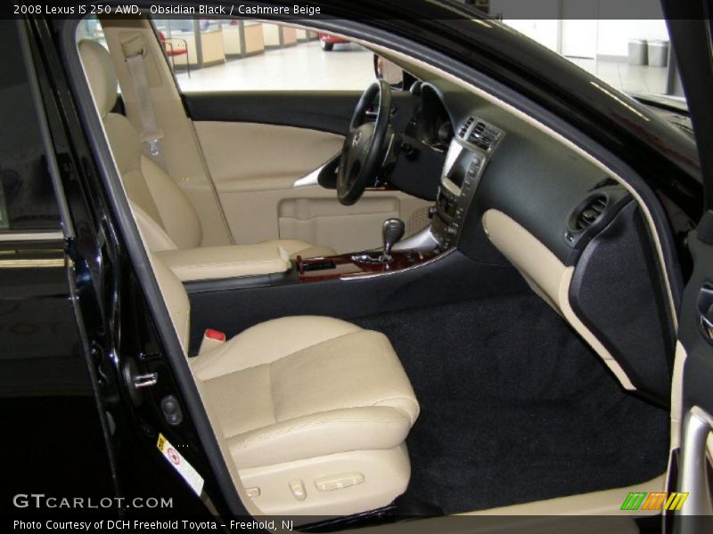 Obsidian Black / Cashmere Beige 2008 Lexus IS 250 AWD