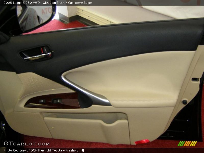 Obsidian Black / Cashmere Beige 2008 Lexus IS 250 AWD
