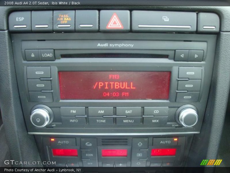 Ibis White / Black 2008 Audi A4 2.0T Sedan