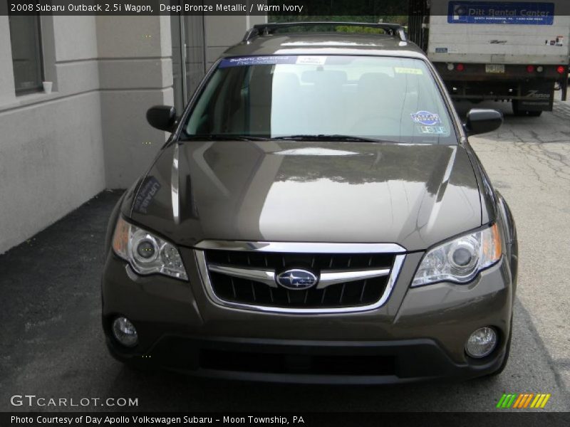 Deep Bronze Metallic / Warm Ivory 2008 Subaru Outback 2.5i Wagon