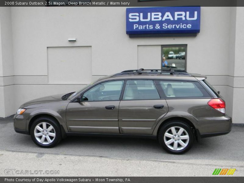 Deep Bronze Metallic / Warm Ivory 2008 Subaru Outback 2.5i Wagon