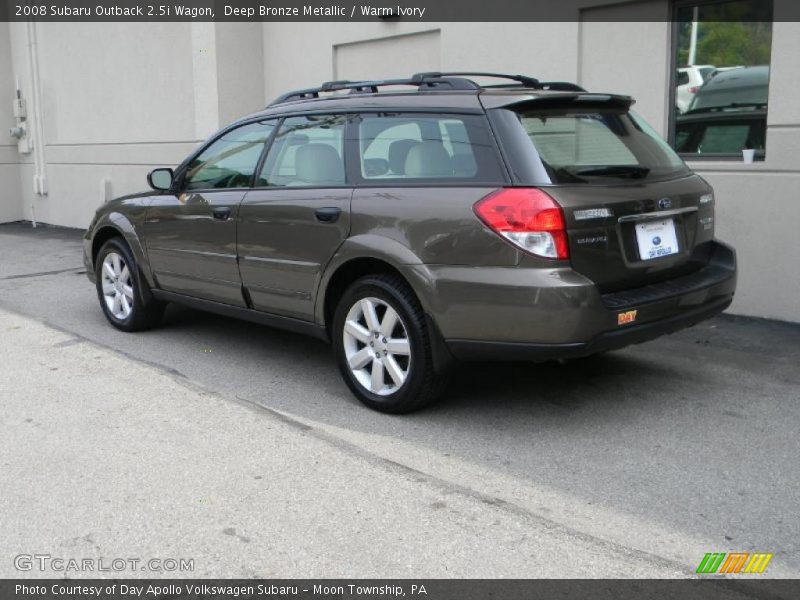 Deep Bronze Metallic / Warm Ivory 2008 Subaru Outback 2.5i Wagon