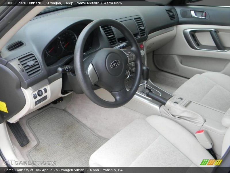 Deep Bronze Metallic / Warm Ivory 2008 Subaru Outback 2.5i Wagon