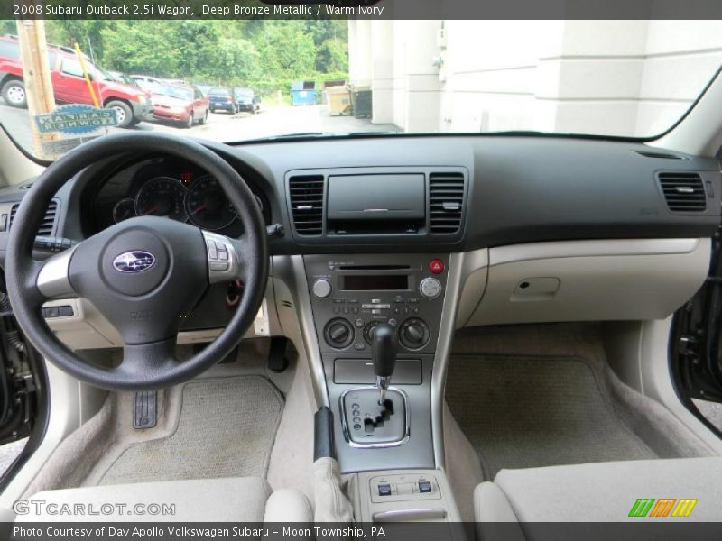 Deep Bronze Metallic / Warm Ivory 2008 Subaru Outback 2.5i Wagon