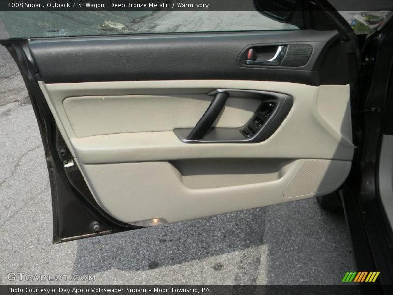 Deep Bronze Metallic / Warm Ivory 2008 Subaru Outback 2.5i Wagon