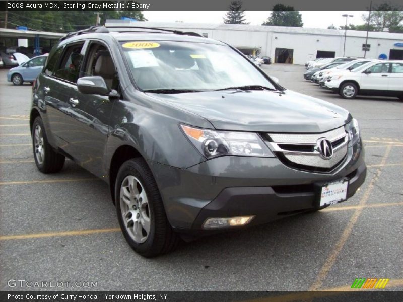 Sterling Gray Metallic / Ebony 2008 Acura MDX