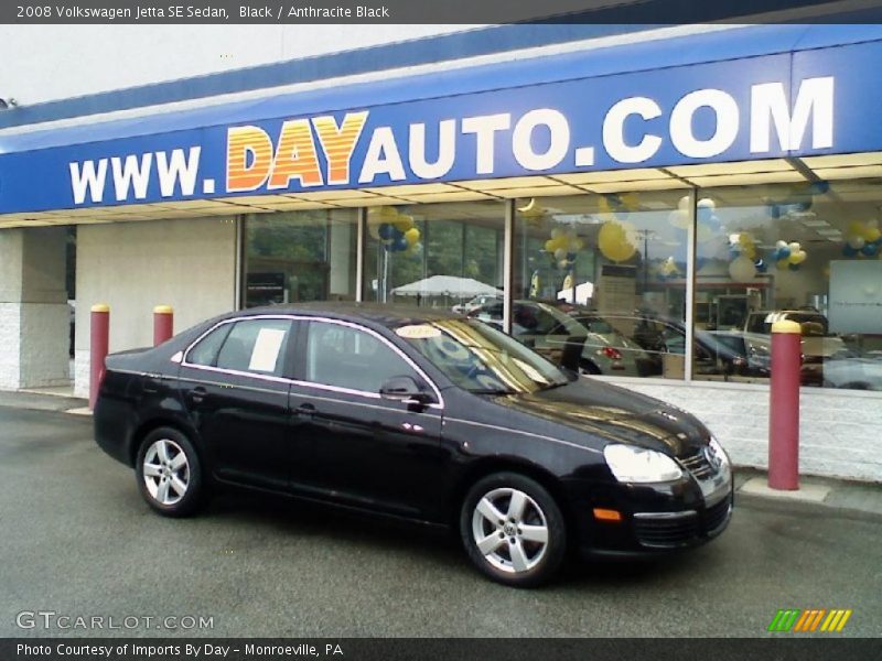 Black / Anthracite Black 2008 Volkswagen Jetta SE Sedan