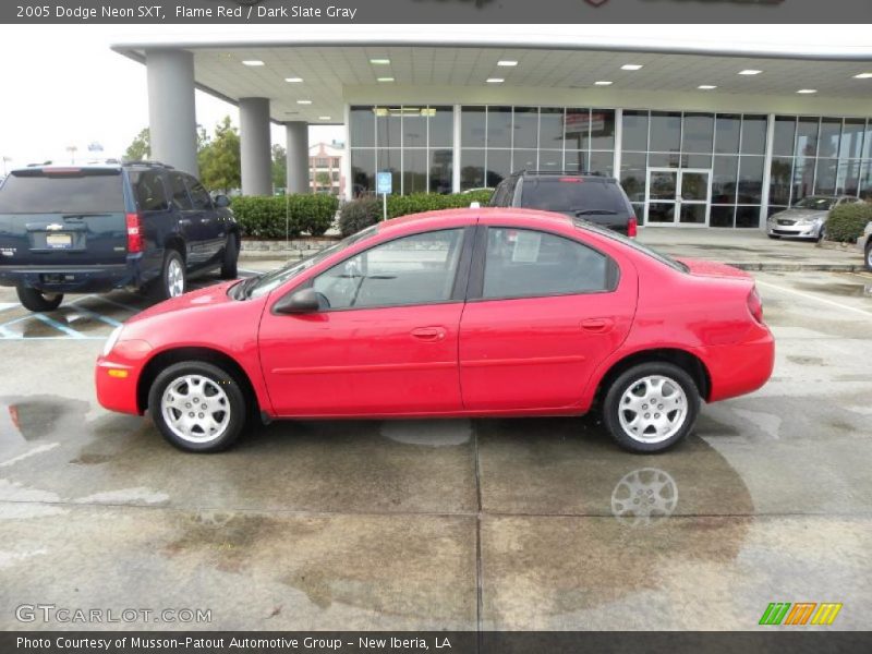 Flame Red / Dark Slate Gray 2005 Dodge Neon SXT
