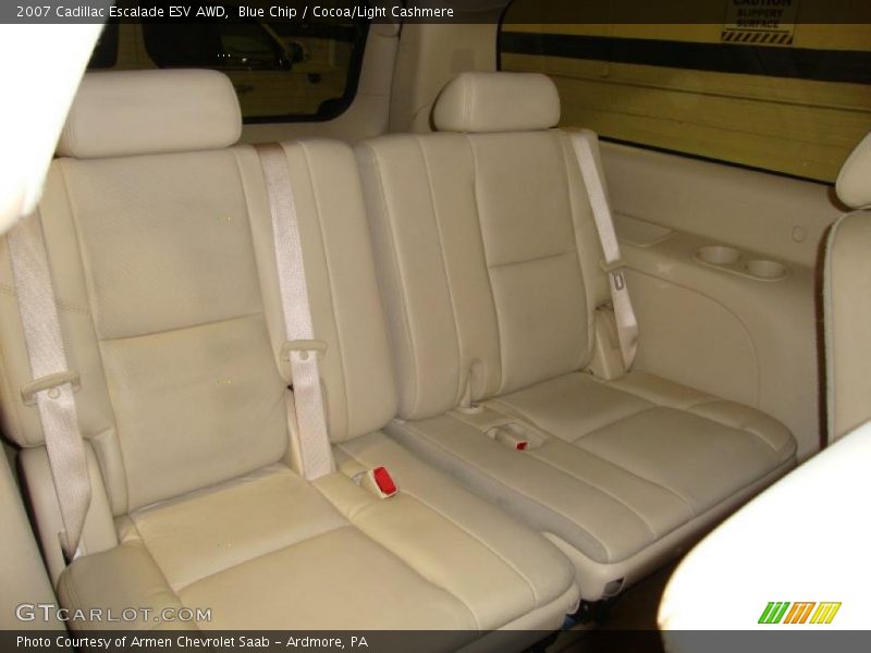 Blue Chip / Cocoa/Light Cashmere 2007 Cadillac Escalade ESV AWD