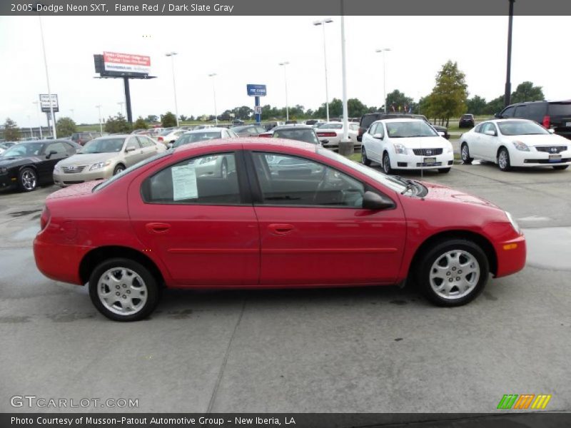 Flame Red / Dark Slate Gray 2005 Dodge Neon SXT