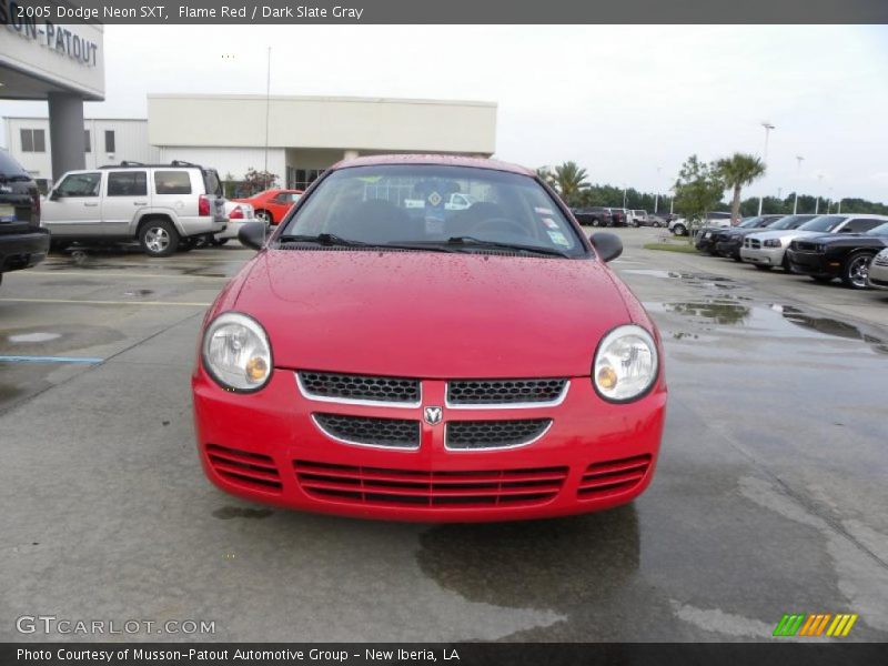 Flame Red / Dark Slate Gray 2005 Dodge Neon SXT