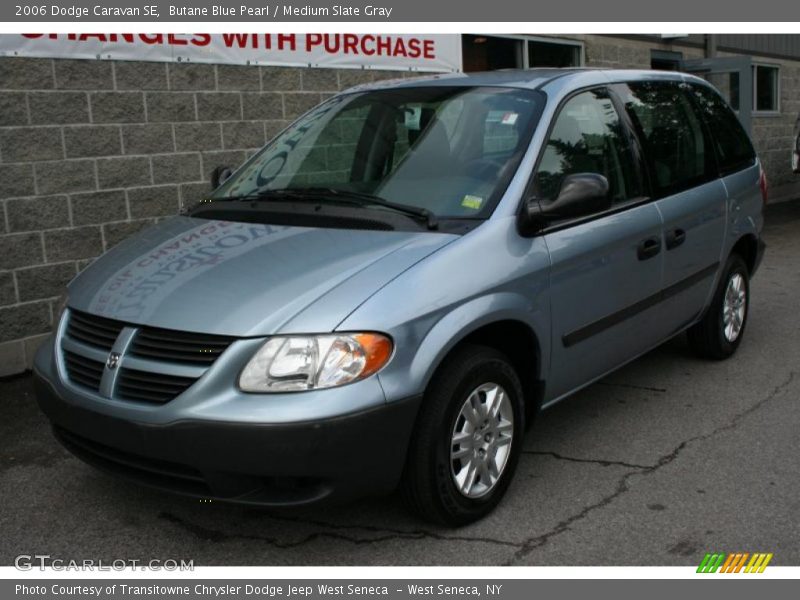 Butane Blue Pearl / Medium Slate Gray 2006 Dodge Caravan SE