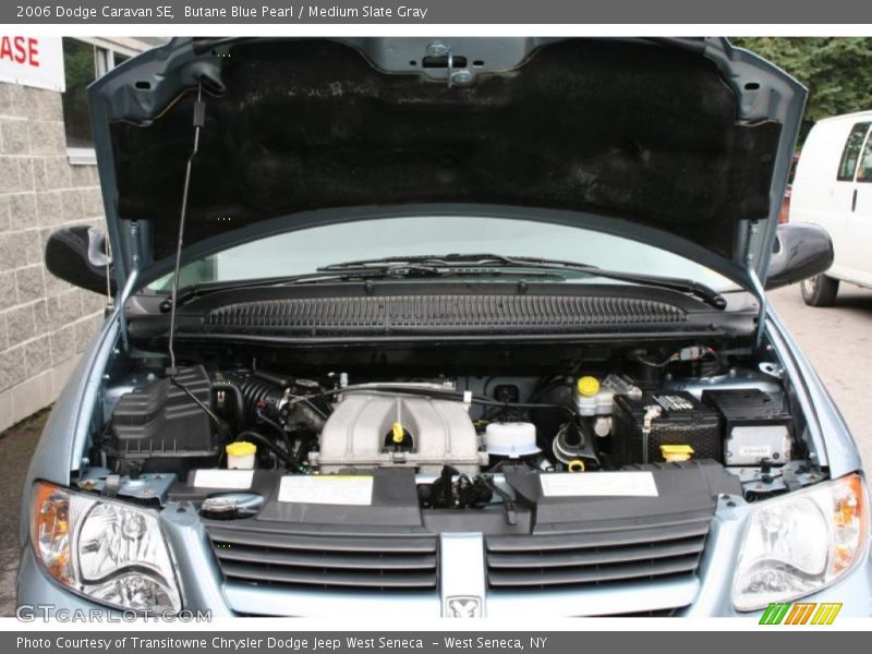 Butane Blue Pearl / Medium Slate Gray 2006 Dodge Caravan SE