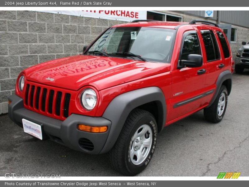 Flame Red / Dark Slate Gray 2004 Jeep Liberty Sport 4x4