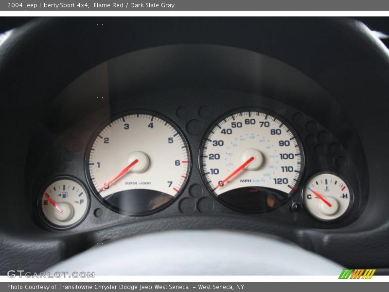 Flame Red / Dark Slate Gray 2004 Jeep Liberty Sport 4x4