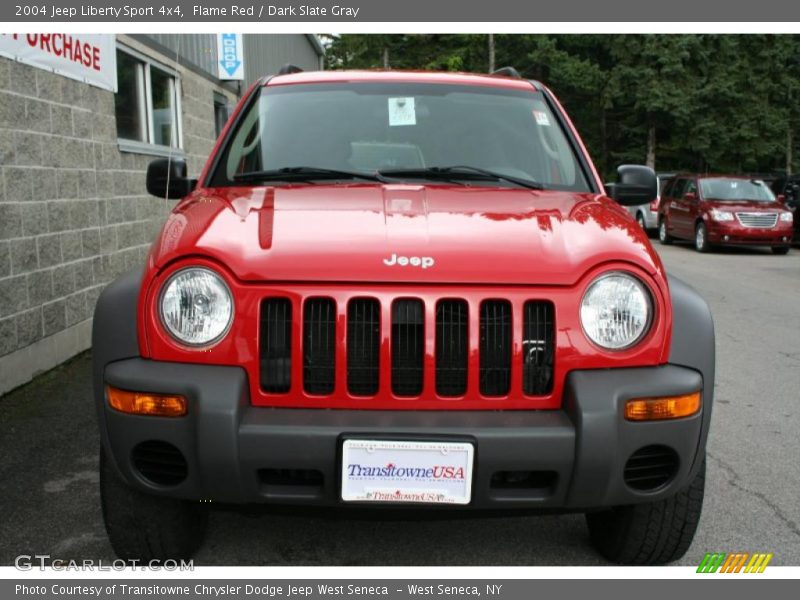 Flame Red / Dark Slate Gray 2004 Jeep Liberty Sport 4x4