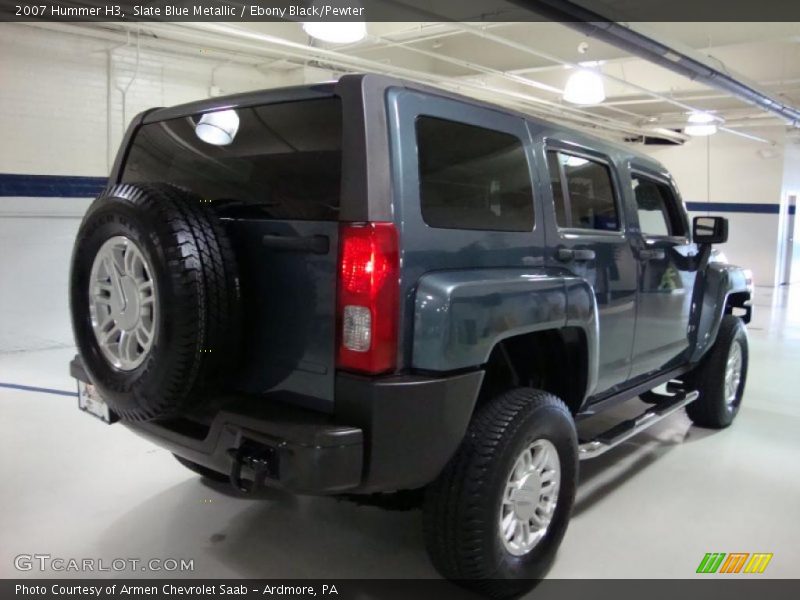 Slate Blue Metallic / Ebony Black/Pewter 2007 Hummer H3