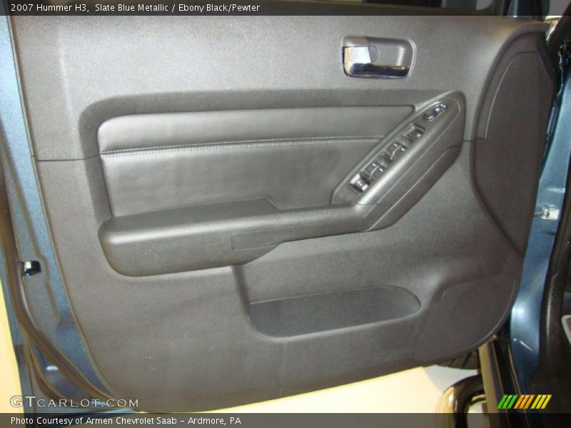Slate Blue Metallic / Ebony Black/Pewter 2007 Hummer H3