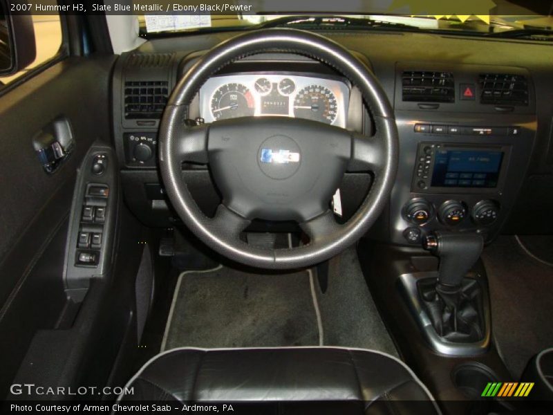 Slate Blue Metallic / Ebony Black/Pewter 2007 Hummer H3