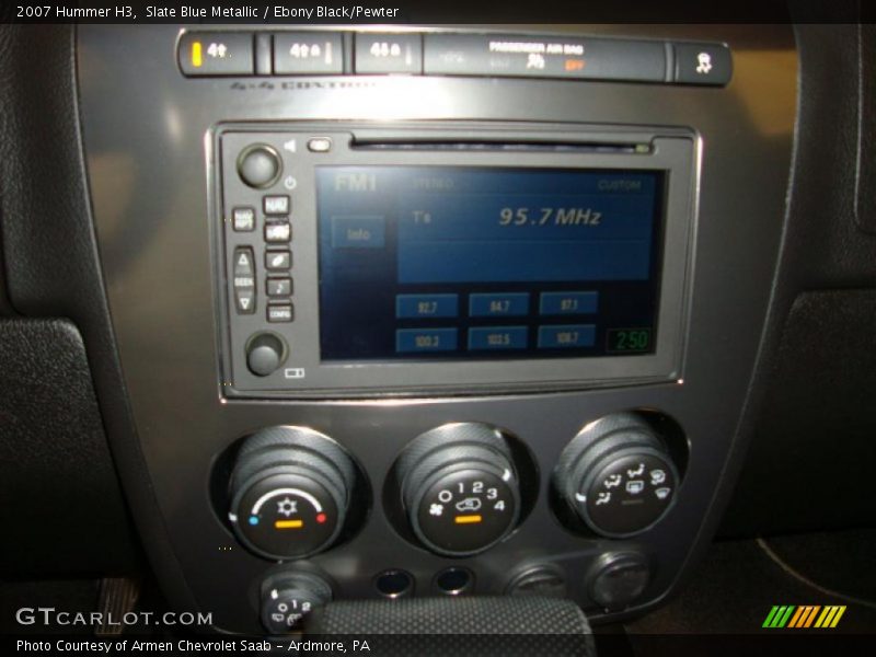 Slate Blue Metallic / Ebony Black/Pewter 2007 Hummer H3