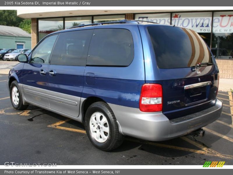 Imperial Blue Metallic / Gray 2005 Kia Sedona EX