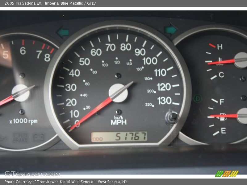 Imperial Blue Metallic / Gray 2005 Kia Sedona EX