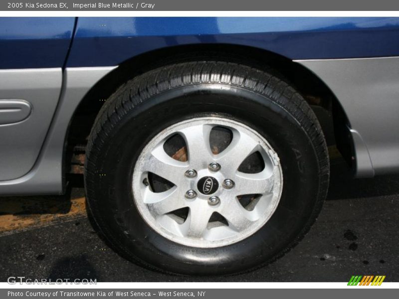 Imperial Blue Metallic / Gray 2005 Kia Sedona EX