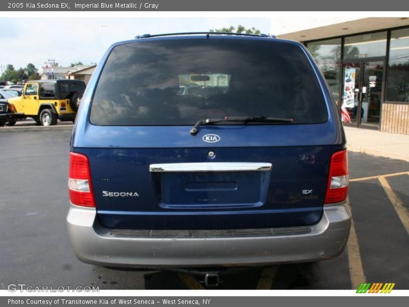 Imperial Blue Metallic / Gray 2005 Kia Sedona EX