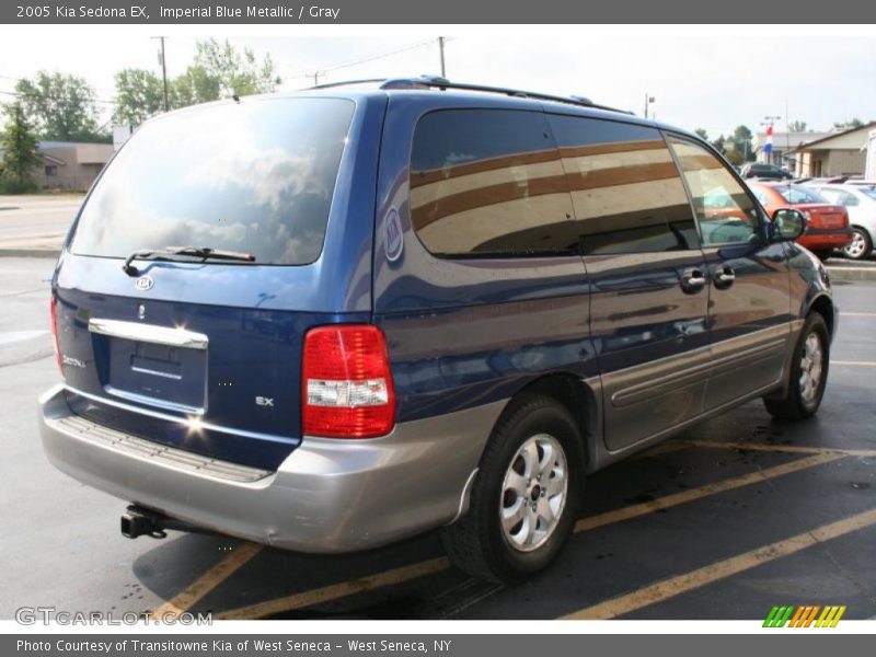 Imperial Blue Metallic / Gray 2005 Kia Sedona EX